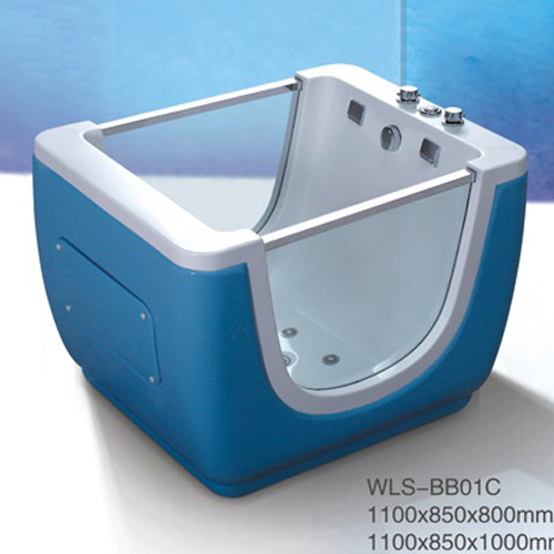 佛山婴儿浴缸 方形小孩泡澡浴缸WLS-BB01C