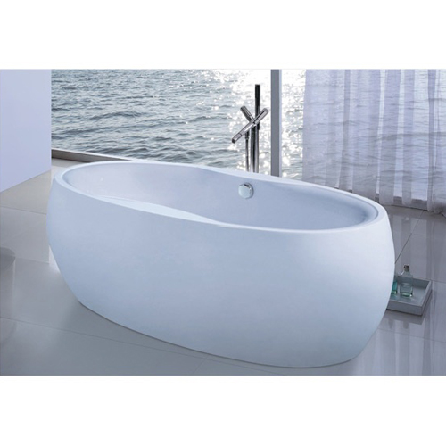 欧式亚克力浴缸 简约风格落地龙头浴缸WLS-8882