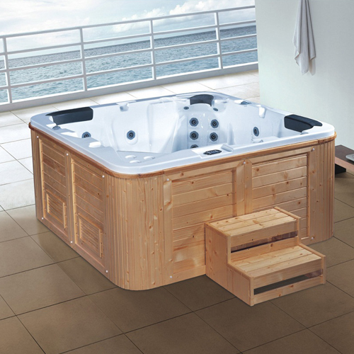 正方形木裙大浴池WLS-8001