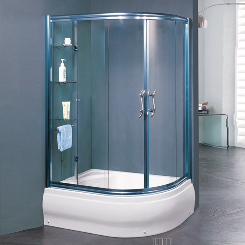 扇形简易淋浴房 高密度钢化玻璃EC-031