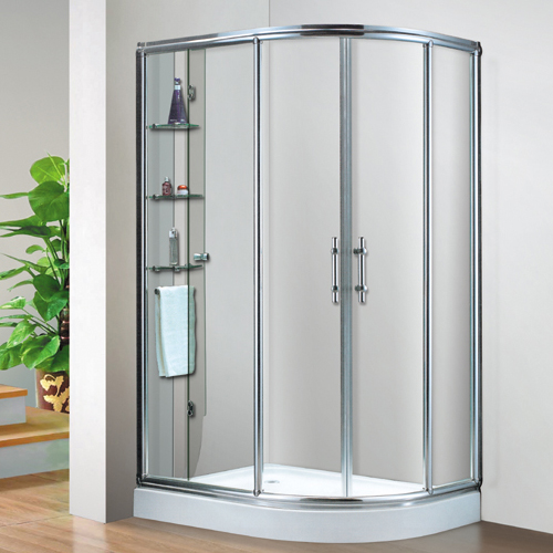 扇形简易淋浴房 高密度钢化玻璃EC-980