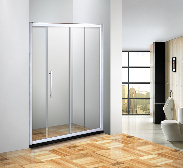 一字形简易淋浴房高密度钢化玻璃EC-2613-2