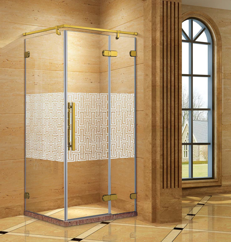 方形简易淋浴房 平开门工程淋浴房J-004