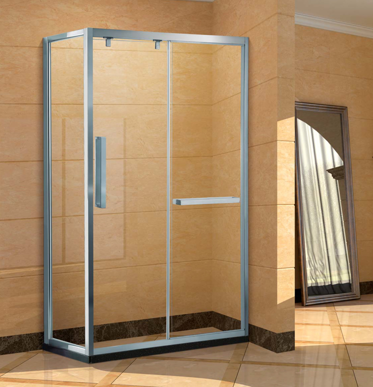 方形简易淋浴房 平开门工程淋浴房J-007