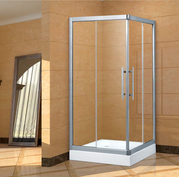 方形简易淋浴房 平开门工程淋浴房J-036
