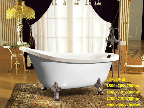 浴缸成人搪瓷浴盆 独立式贵妃缸欧式浴池浴缸EC-810